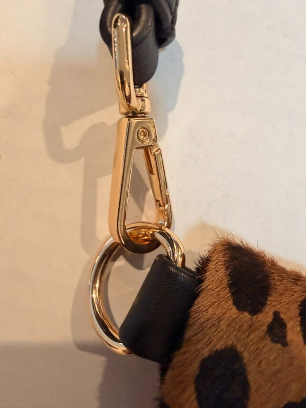 Pretty Simple Hair On Hide Westlyn Bum Bag Leopard | Chic Gold Studs | Sold Out - Picture 4 of 8